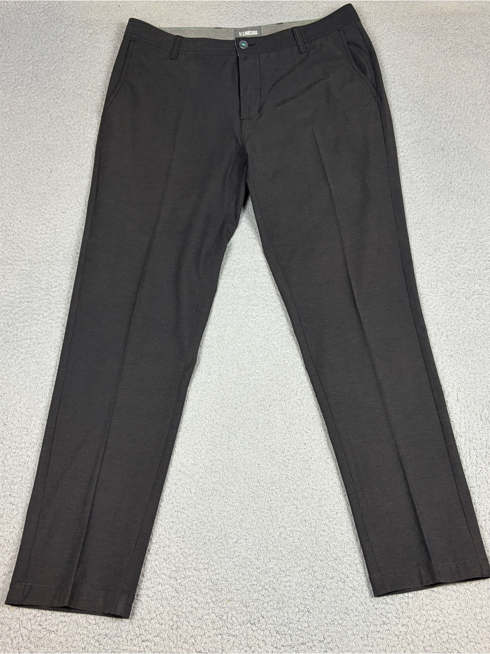 Linksoul Golf Pants Men's 34x31 Dark Gray Chinos Stretch Performance Casual